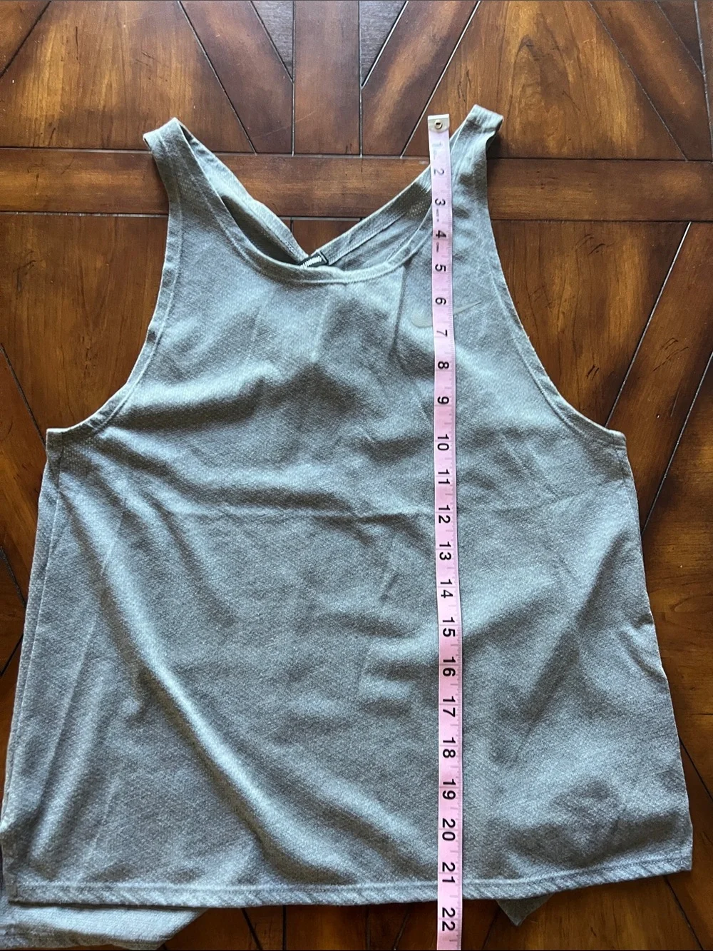 Nike Gray Scoop open Back Tank Top